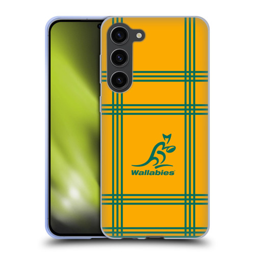 Australia National Rugby Union Team Crest Tartan Soft Gel Case for Samsung Galaxy S23+ 5G