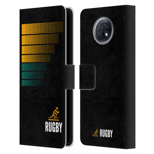 Australia National Rugby Union Team Crest Rugby Green Yellow Leather Book Wallet Case Cover For Xiaomi Redmi Note 9T 5G