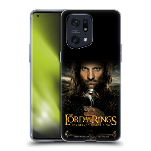 The Lord Of The Rings The Return Of The King Posters Aragorn Soft Gel Case for OPPO Find X5 Pro