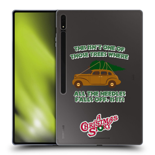 A Christmas Story Graphics Car And Pine Tree Soft Gel Case for Samsung Galaxy Tab S8 Ultra