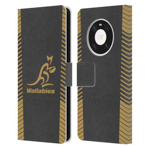 Australia National Rugby Union Team Wallabies Replica Grey Leather Book Wallet Case Cover For Huawei Mate 40 Pro 5G