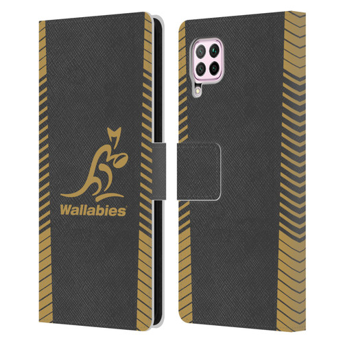 Australia National Rugby Union Team Wallabies Replica Grey Leather Book Wallet Case Cover For Huawei Nova 6 SE / P40 Lite