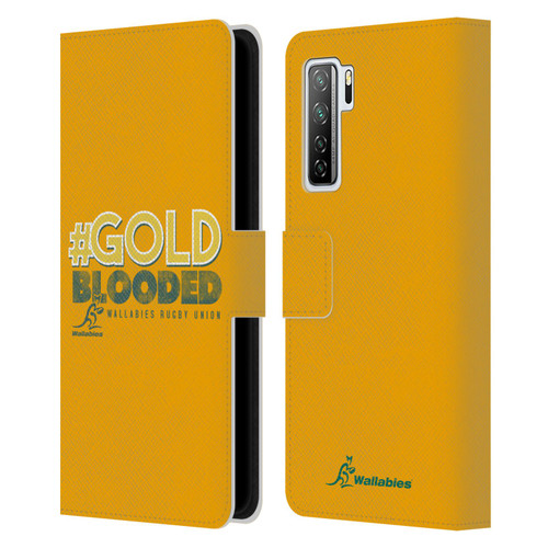 Australia National Rugby Union Team Wallabies Goldblooded Leather Book Wallet Case Cover For Huawei Nova 7 SE/P40 Lite 5G