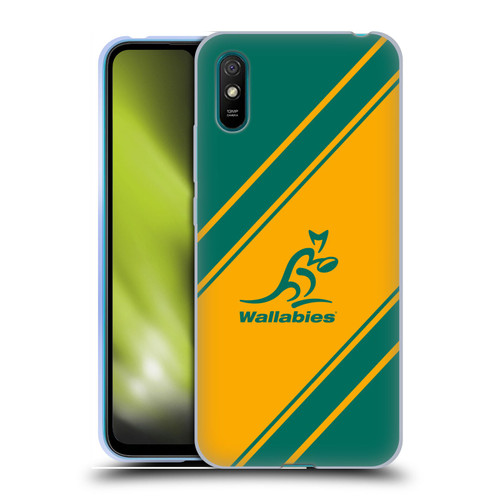 Australia National Rugby Union Team Crest Stripes Soft Gel Case for Xiaomi Redmi 9A / Redmi 9AT