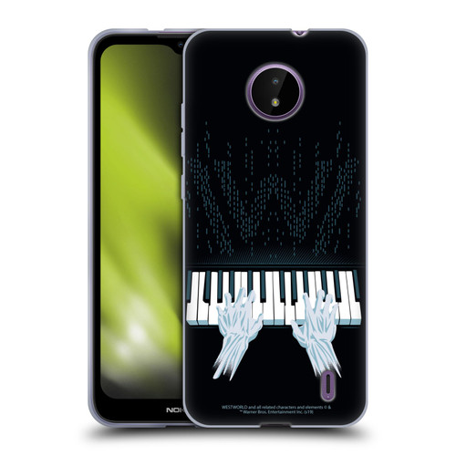 Westworld Graphics Piano Soft Gel Case for Nokia C10 / C20