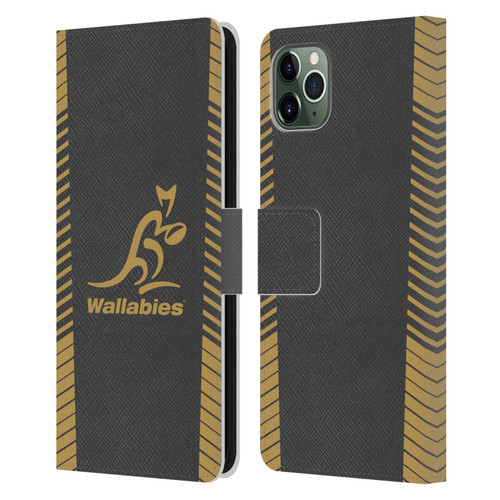 Australia National Rugby Union Team Wallabies Replica Grey Leather Book Wallet Case Cover For Apple iPhone 11 Pro Max
