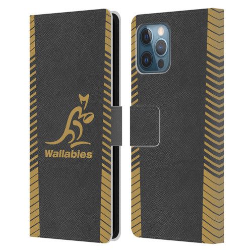 Australia National Rugby Union Team Wallabies Replica Grey Leather Book Wallet Case Cover For Apple iPhone 12 Pro Max