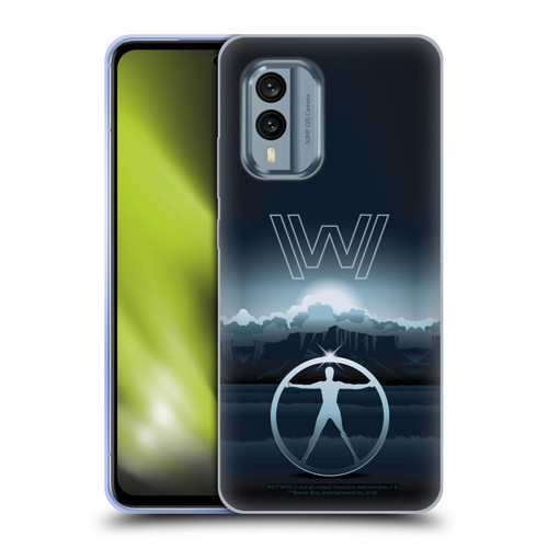 Westworld Graphics The Vitruvian Man Soft Gel Case for Nokia X30