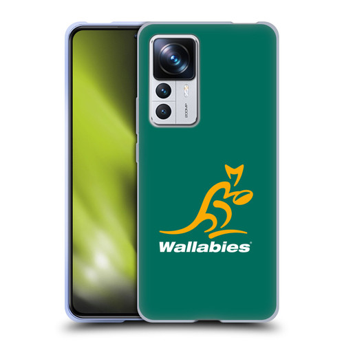 Australia National Rugby Union Team Crest Plain Green Soft Gel Case for Xiaomi 12T Pro