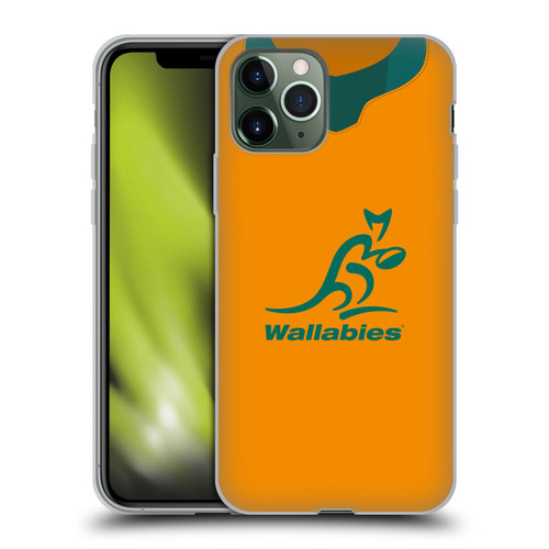 Australia National Rugby Union Team 2021 Jersey Home Soft Gel Case for Apple iPhone 11 Pro