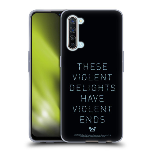 Westworld Graphics Violent Delights Soft Gel Case for OPPO Find X2 Lite 5G