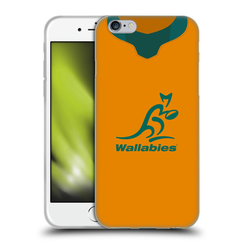 Australia National Rugby Union Team 2021 Jersey Home Soft Gel Case for Apple iPhone 6 / iPhone 6s