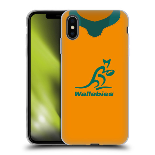 Australia National Rugby Union Team 2021 Jersey Home Soft Gel Case for Apple iPhone XS Max