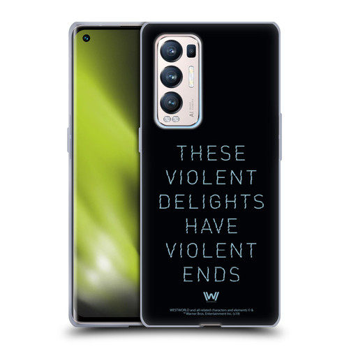 Westworld Graphics Violent Delights Soft Gel Case for OPPO Find X3 Neo / Reno5 Pro+ 5G