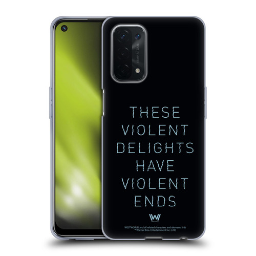 Westworld Graphics Violent Delights Soft Gel Case for OPPO A54 5G