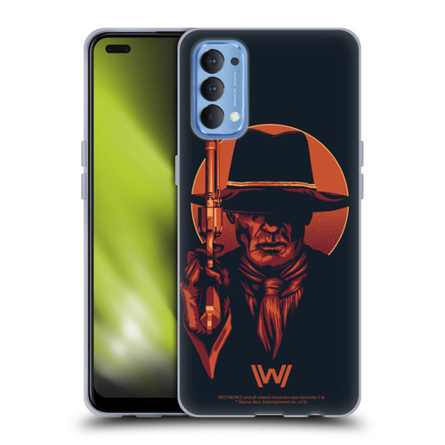 Westworld Graphics Man In Black 2 Soft Gel Case for OPPO Reno 4 5G