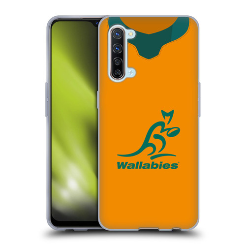 Australia National Rugby Union Team 2021 Jersey Home Soft Gel Case for OPPO Find X2 Lite 5G