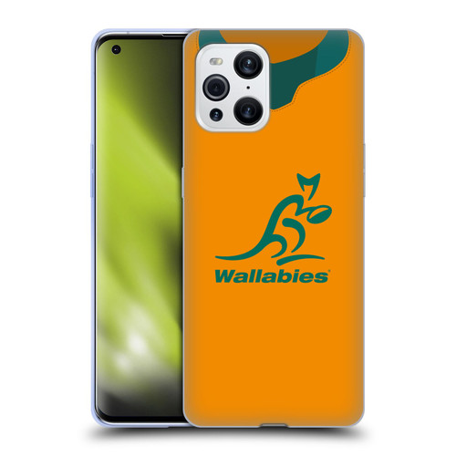 Australia National Rugby Union Team 2021 Jersey Home Soft Gel Case for OPPO Find X3 / Pro