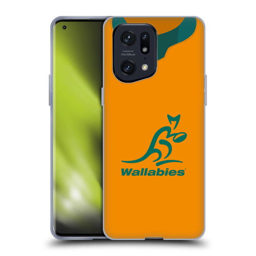 Australia National Rugby Union Team 2021 Jersey Home Soft Gel Case for OPPO Find X5 Pro