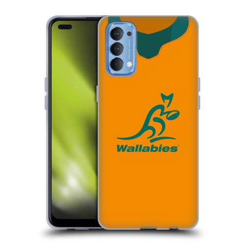Australia National Rugby Union Team 2021 Jersey Home Soft Gel Case for OPPO Reno 4 5G