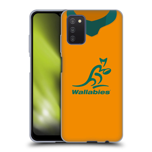 Australia National Rugby Union Team 2021 Jersey Home Soft Gel Case for Samsung Galaxy A03s (2021)