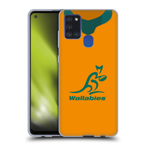 Australia National Rugby Union Team 2021 Jersey Home Soft Gel Case for Samsung Galaxy A21s (2020)