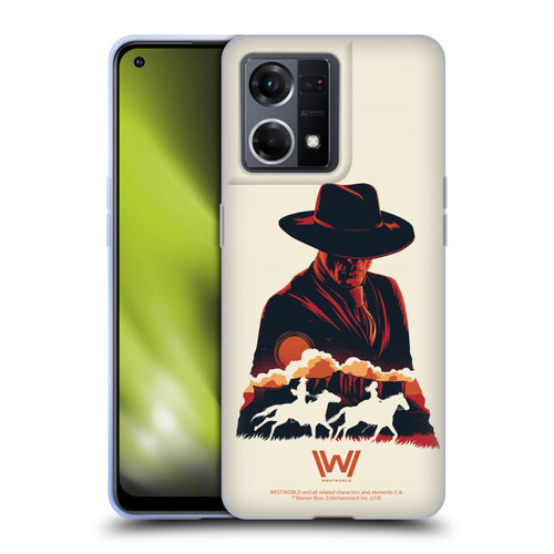 Westworld Graphics Man In Black Soft Gel Case for OPPO Reno8 4G
