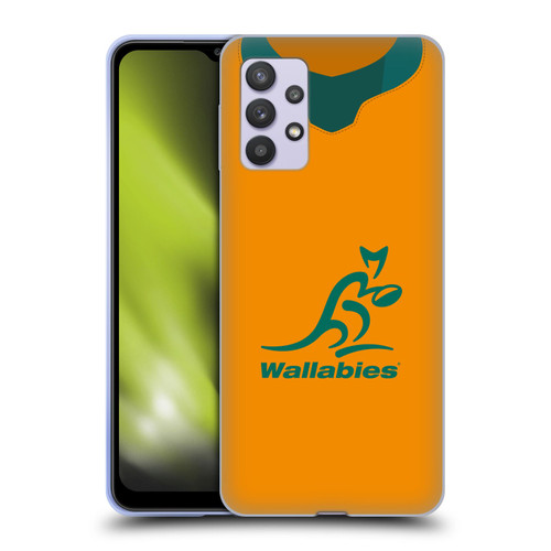 Australia National Rugby Union Team 2021 Jersey Home Soft Gel Case for Samsung Galaxy A32 5G / M32 5G (2021)