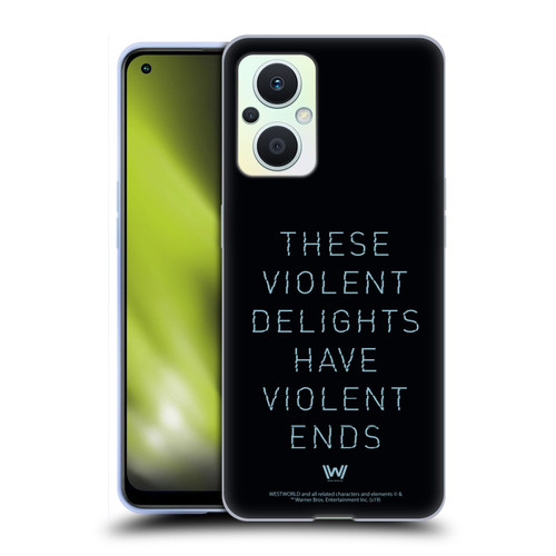 Westworld Graphics Violent Delights Soft Gel Case for OPPO Reno8 Lite