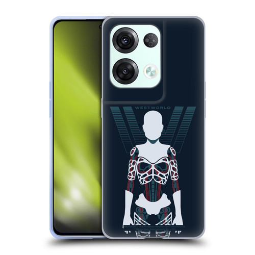 Westworld Graphics Human Host Soft Gel Case for OPPO Reno8 Pro