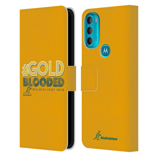 Australia National Rugby Union Team Wallabies Goldblooded Leather Book Wallet Case Cover For Motorola Moto G71 5G