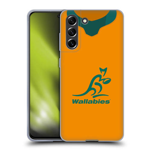 Australia National Rugby Union Team 2021 Jersey Home Soft Gel Case for Samsung Galaxy S21 FE 5G