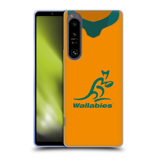 Australia National Rugby Union Team 2021 Jersey Home Soft Gel Case for Sony Xperia 1 IV