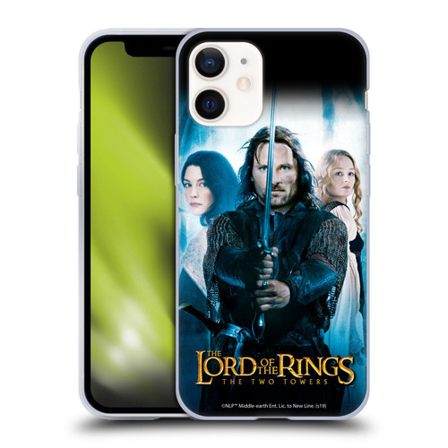 The Lord Of The Rings The Two Towers Posters Aragorn Soft Gel Case for Apple iPhone 12 Mini