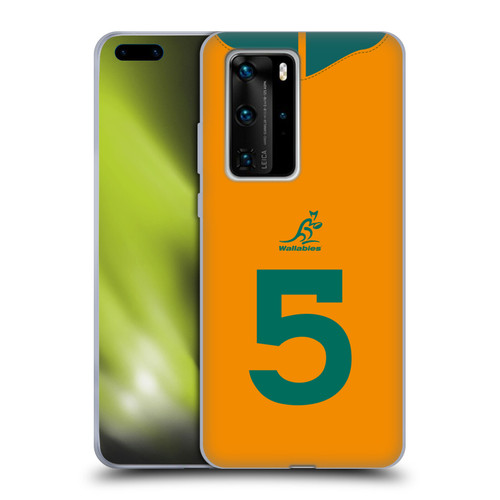 Australia National Rugby Union Team 2021/22 Players Jersey Position 5 Soft Gel Case for Huawei P40 Pro / P40 Pro Plus 5G