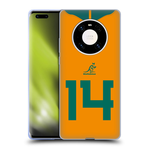 Australia National Rugby Union Team 2021/22 Players Jersey Position 14 Soft Gel Case for Huawei Mate 40 Pro 5G