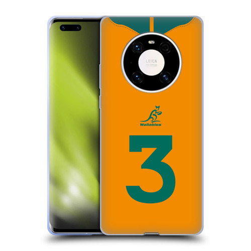 Australia National Rugby Union Team 2021/22 Players Jersey Position 3 Soft Gel Case for Huawei Mate 40 Pro 5G