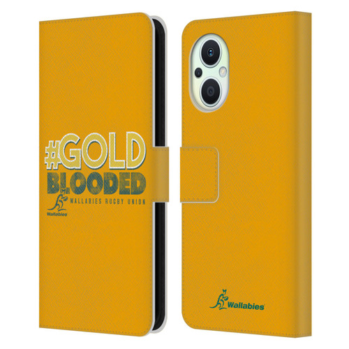 Australia National Rugby Union Team Wallabies Goldblooded Leather Book Wallet Case Cover For OPPO Reno8 Lite