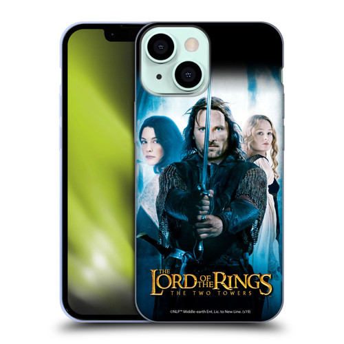 The Lord Of The Rings The Two Towers Posters Aragorn Soft Gel Case for Apple iPhone 13 Mini