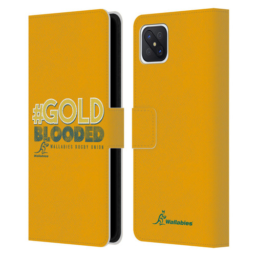 Australia National Rugby Union Team Wallabies Goldblooded Leather Book Wallet Case Cover For OPPO Reno4 Z 5G