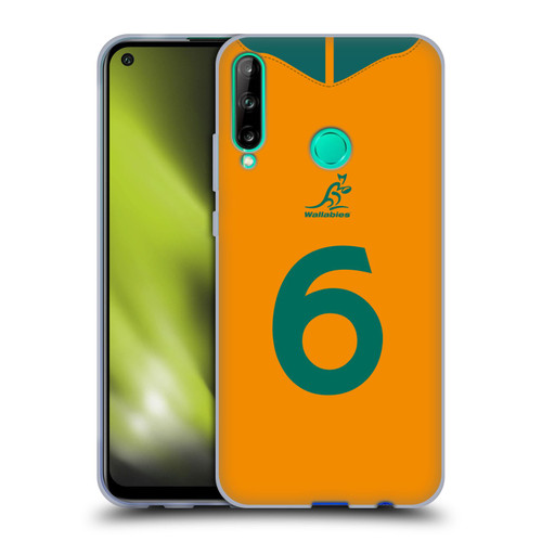 Australia National Rugby Union Team 2021/22 Players Jersey Position 6 Soft Gel Case for Huawei P40 lite E