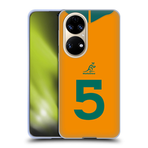 Australia National Rugby Union Team 2021/22 Players Jersey Position 5 Soft Gel Case for Huawei P50