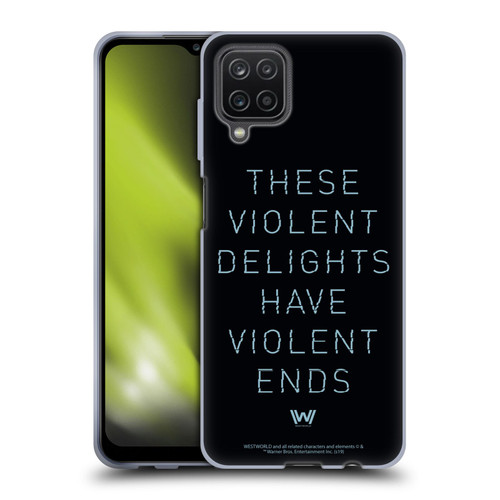 Westworld Graphics Violent Delights Soft Gel Case for Samsung Galaxy A12 (2020)