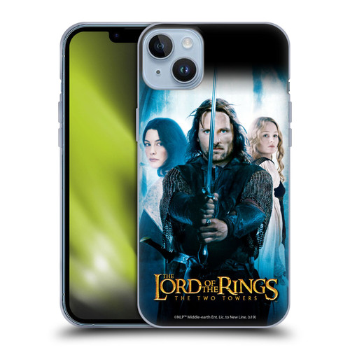The Lord Of The Rings The Two Towers Posters Aragorn Soft Gel Case for Apple iPhone 14 Plus