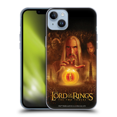 The Lord Of The Rings The Two Towers Posters Saruman Eye Soft Gel Case for Apple iPhone 14 Plus