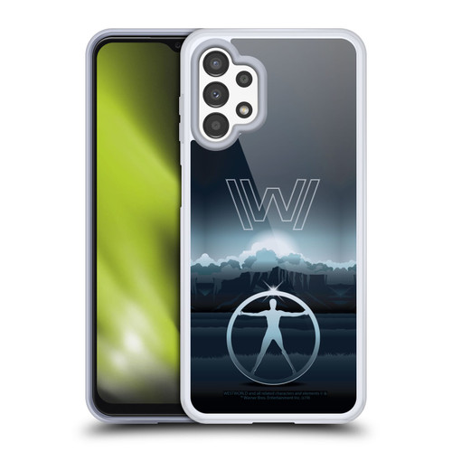 Westworld Graphics The Vitruvian Man Soft Gel Case for Samsung Galaxy A13 (2022)