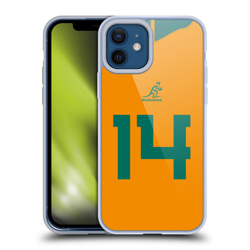 Australia National Rugby Union Team 2021/22 Players Jersey Position 14 Soft Gel Case for Apple iPhone 12 / iPhone 12 Pro