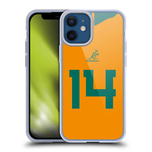Australia National Rugby Union Team 2021/22 Players Jersey Position 14 Soft Gel Case for Apple iPhone 12 Mini