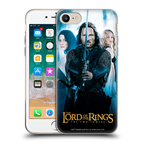 The Lord Of The Rings The Two Towers Posters Aragorn Soft Gel Case for Apple iPhone 7 / 8 / SE 2020 & 2022