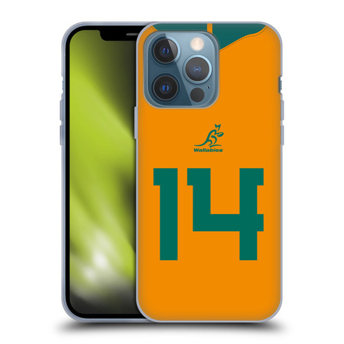 Australia National Rugby Union Team 2021/22 Players Jersey Position 14 Soft Gel Case for Apple iPhone 13 Pro